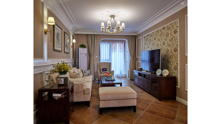 橡樹灣108㎡簡(jiǎn)美風(fēng)格案例