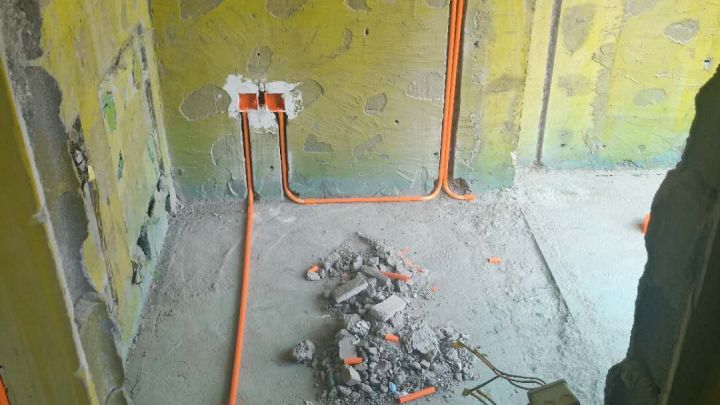 領(lǐng)航城43號樓190平米在施工工地-水電階段